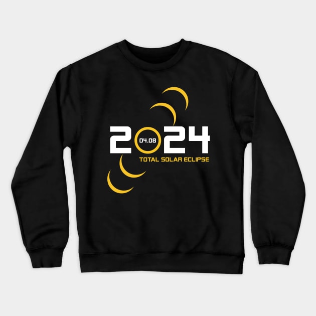 Total Solar Eclipse 2024 April 8th Celestial Eclipse Lover Crewneck Sweatshirt by truong-artist-C